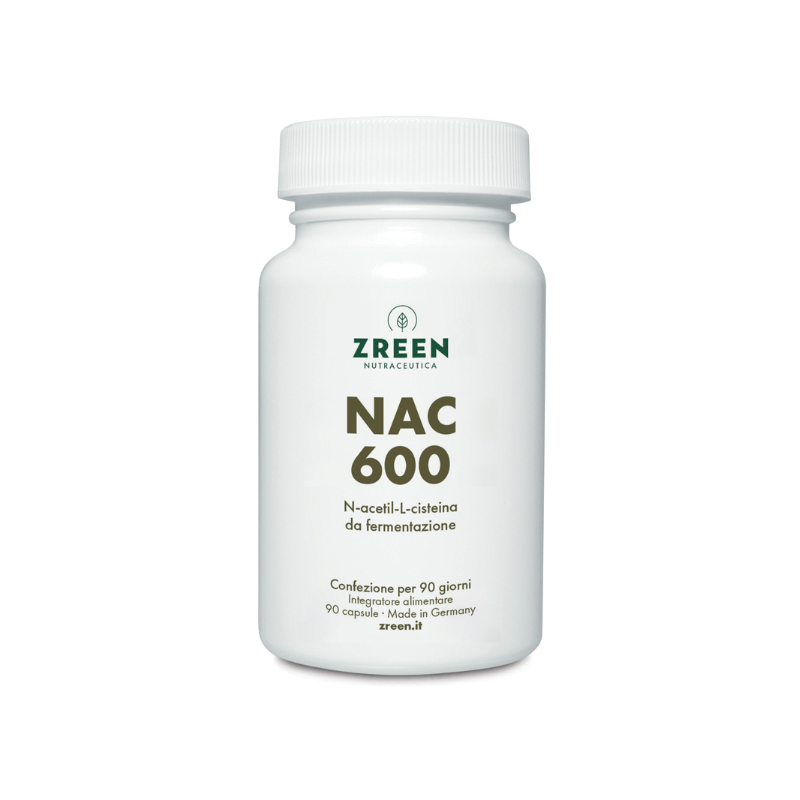 barattola da 90 Capsule di Zreen Natugena NAC 600 Integratore Antiossidante