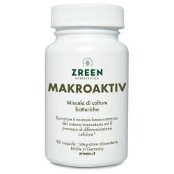 Barattolo di Zreen Natugena Makroaktiv Integratore per Sistema Immunitario 90 Capsule