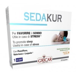 Sedakur Integratore per Sonno e Stress 20 Compresse Singole Sedakur Integratore per Sonno e Stress 20 Compresse Singole