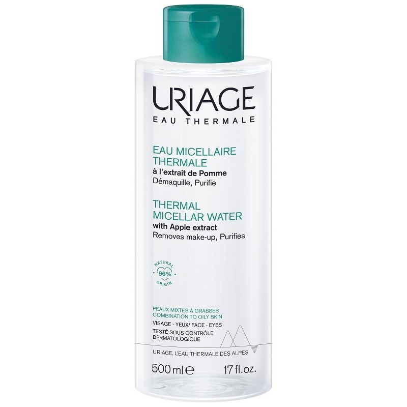 Uriage Eau Micellaire Termale Pelle Mista Grassa per Detersione 500 ml Uriage Eau Micellaire Termale Pelle Mista Grassa per Detersione 500 ml