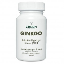 Zreen Natugena Ginkgo Integratore per Memoria e Circolazione 60 Capsule Zreen Natugena Ginkgo Integratore per Memoria e Circolazione 60 Capsule