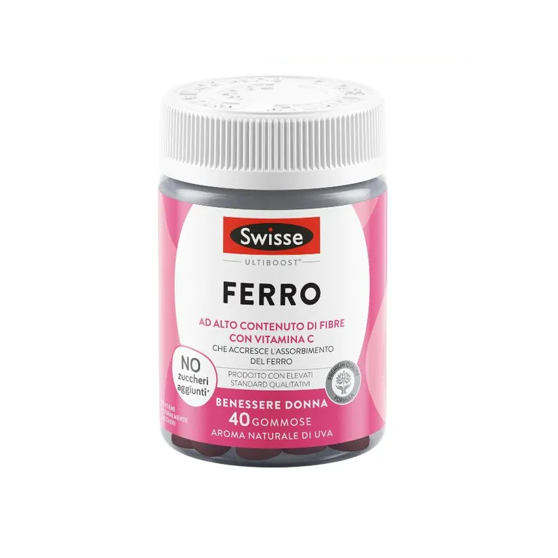 barattolo Swisse Ferro Integratore per Assorbimento Ferro 40 Caramelle Gommose barattolo Swisse Ferro Integratore per Assorbimento Ferro 40 Caramelle Gommose