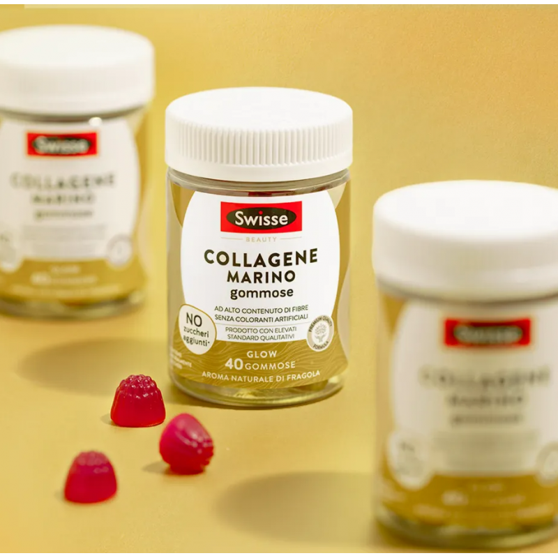 barattoli e caramelle gommose Swisse Collagene Marino Integratore per Pelle