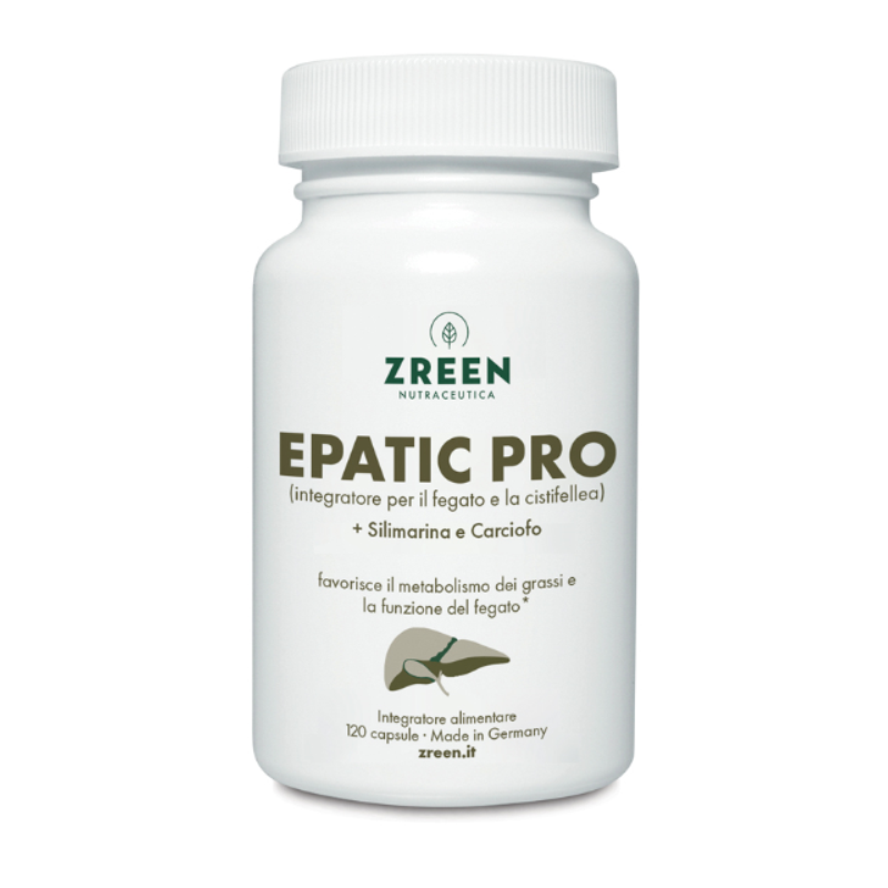 Barattolo Zreen Natugena Epatic Pro Integratore per il Fegato e la Disintossicazione 120 Capsule