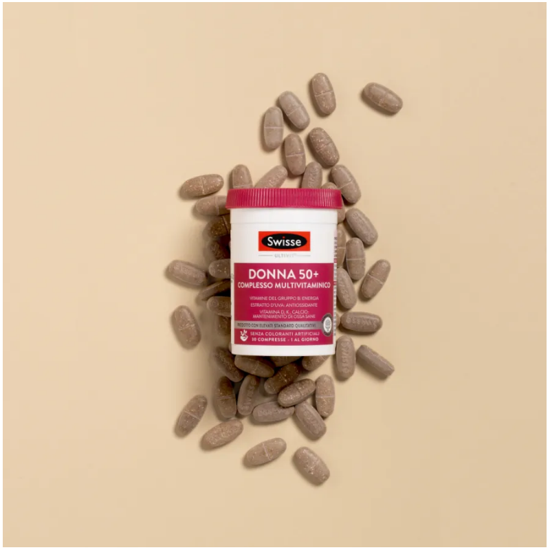 Swisse Donna 50+ Multivitaminico Donne dai 50 Anni 30 Compresse Swisse Donna 50+ Multivitaminico Donne dai 50 Anni 30 Compresse