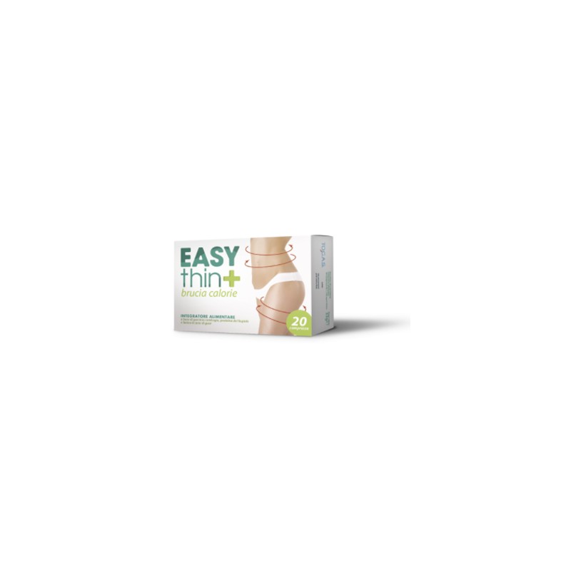 Scatola con Easythin+ Brucia Calorie Integratore per Controllo Peso 20 Compresse Singole Scatola con Easythin+ Brucia Calorie Integratore per Controllo Peso 20 Compresse Singole