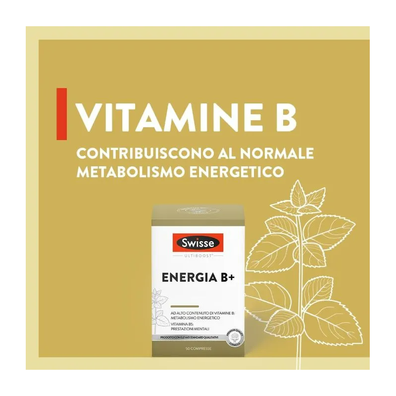 vitamine Swisse Energia B+ Integratore Energetico 50 Compresse