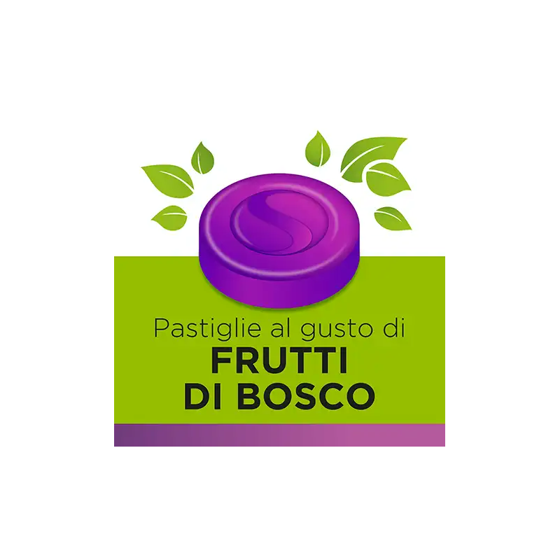 Benagol Herbal Gusto Frutti di Bosco Integratore per Sistema Immunitario 48 Pastiglie frutti di bosco