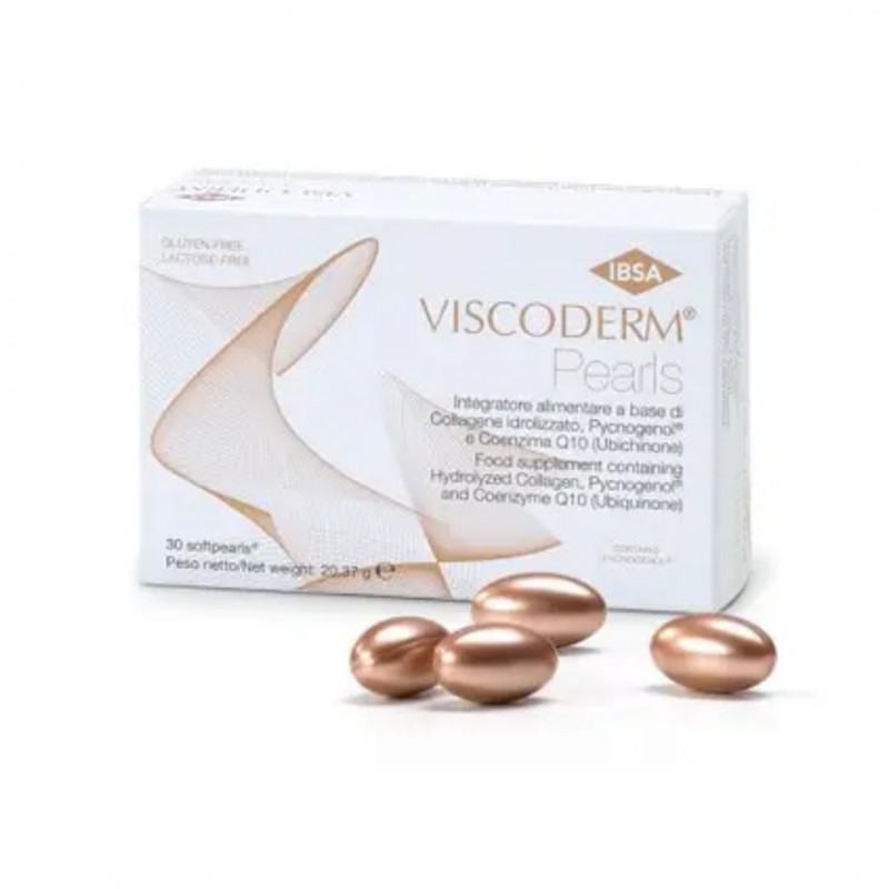 Confezione di Viscoderm Pearls Integratore Collagene 30 Capsule