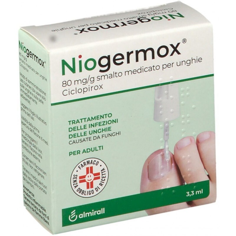 Niogermox Smalto Unghie 6,6 ml per Micosi delle Unghie