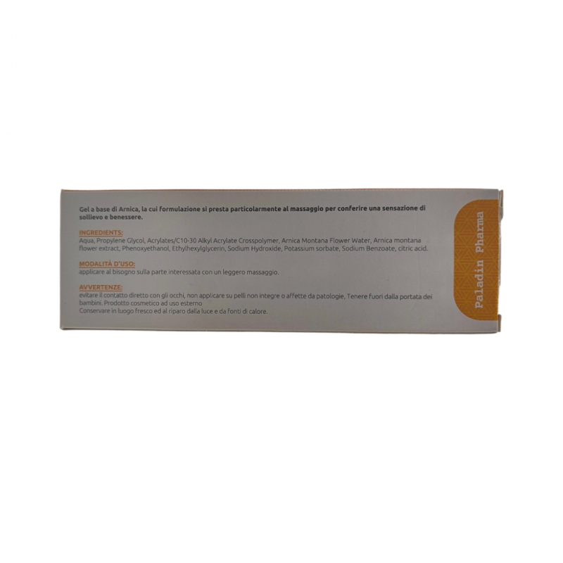 retro scatola del Sanavita Arnica Gel Forte al 98% Lenitiva 150ml