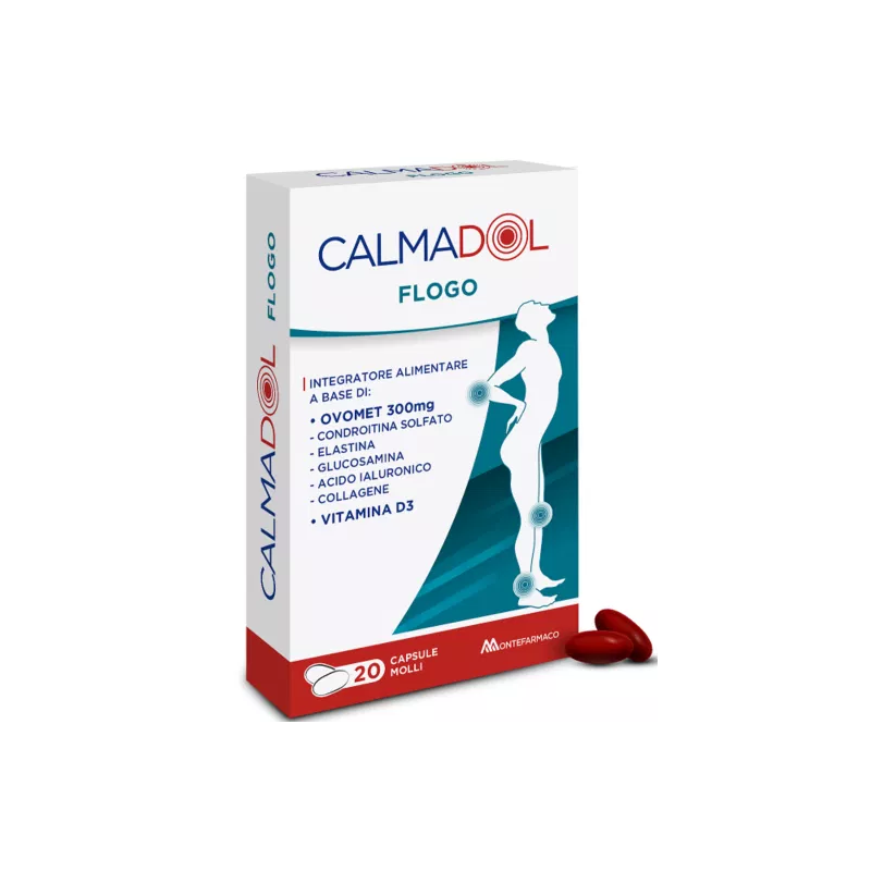scatola Calmadol Flogo Integratore Articolazioni 30 Capsule Molli scatola Calmadol Flogo Integratore Articolazioni 30 Capsule Molli