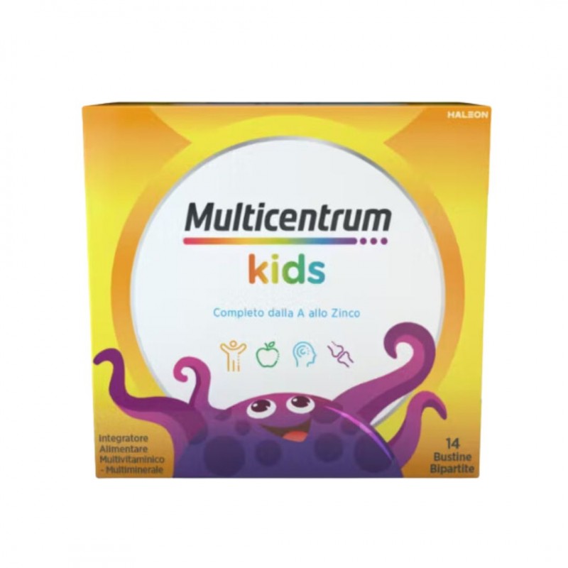 scatola di Multicentrum Baby Multivitaminico Multiminerale per Bambini da 1 a 6 anni 14 Bustine