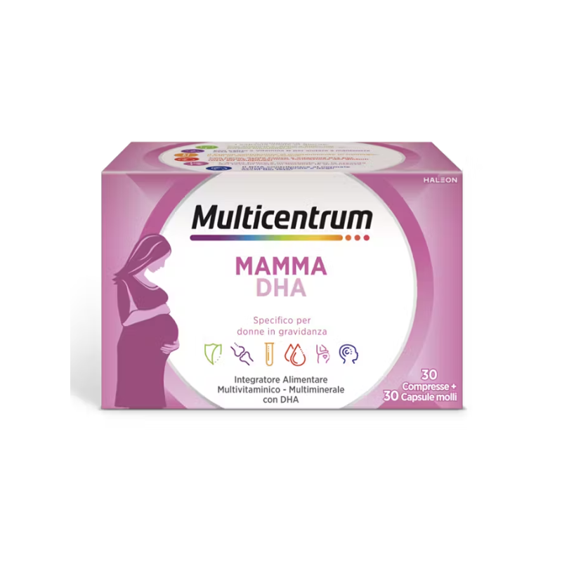 Multicentrum Mamma Dha Integratore Gravidanza 30 Compresse+30 Capsule -  TuttoFarma