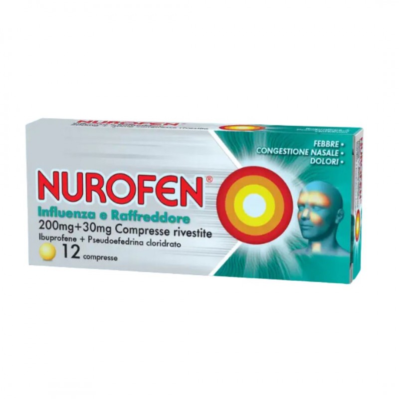 scatola di Nurofen Influenza e Raffreddore 12 compresse