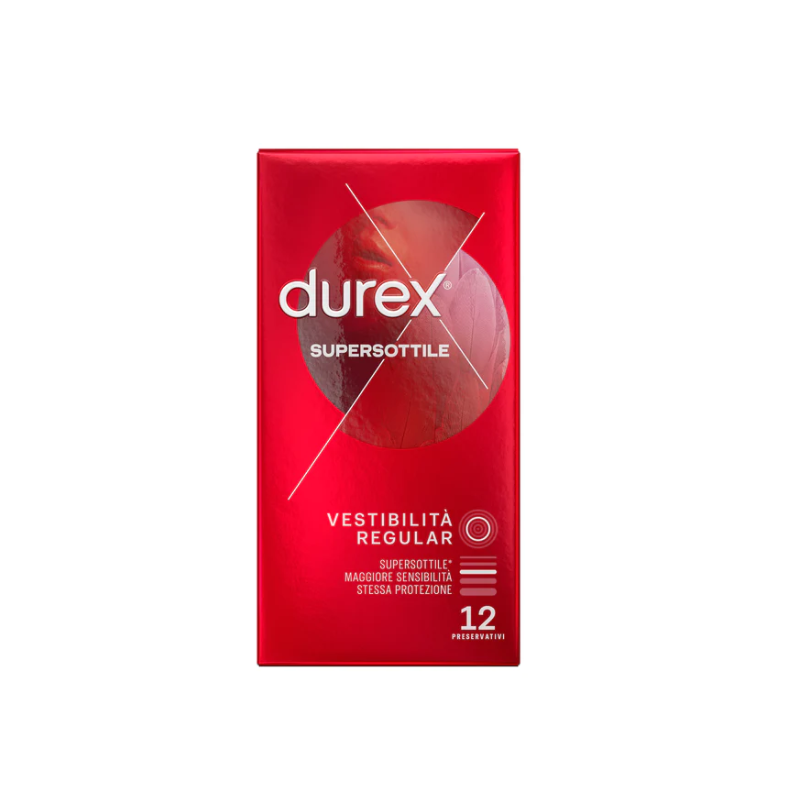 scatola di Durex Supersottili Easy-On 12 Profilattici
