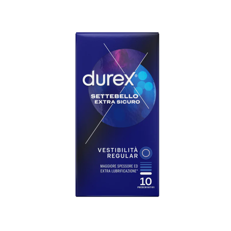 scatola di Durex Settebello Extra Sicuro 10 Profilattici
