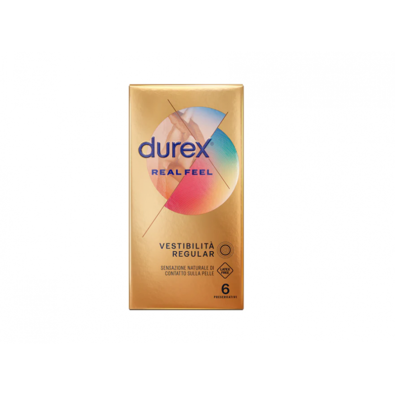 scatola Durex Real Feel 6 Profilattici Non in Lattice