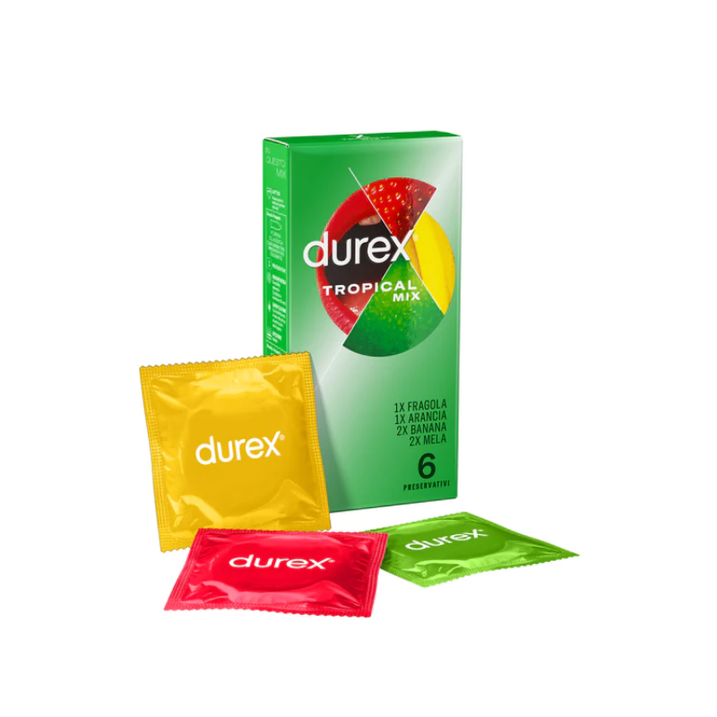 profilattici di Durex Tropical Mix 6 Profilattici Aromatizzati