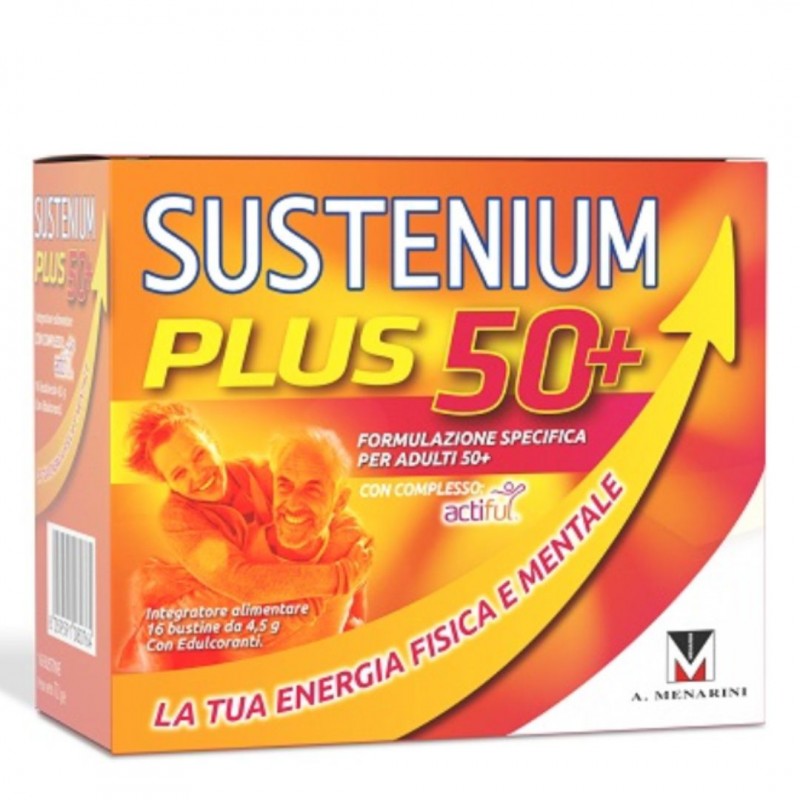 Sustenium Plus 50+ Integratore Energizzante 16 Bustine