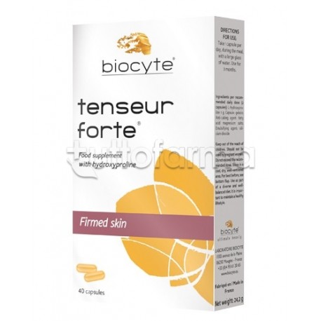 Biocyte Tenseur Forte Integratore per Pelle 40 Capsule
