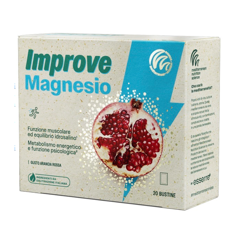 Scatola Esserre Pharma Improve Magnesio per Muscoli 20 Buste