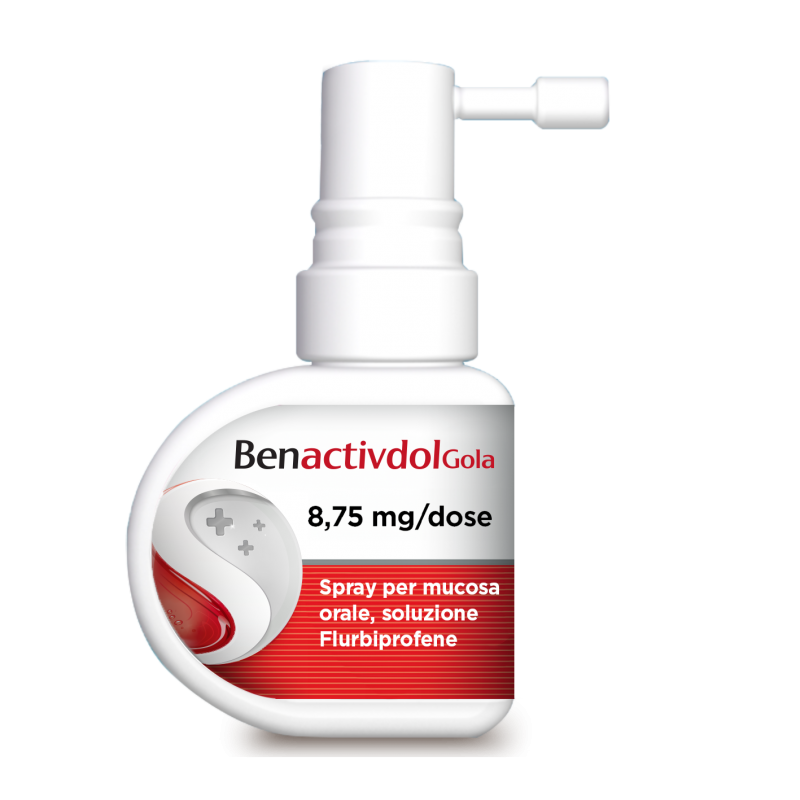 spray di BenactivDol Gola Spray Antinfiammatorio per Mal di Gola 15ml