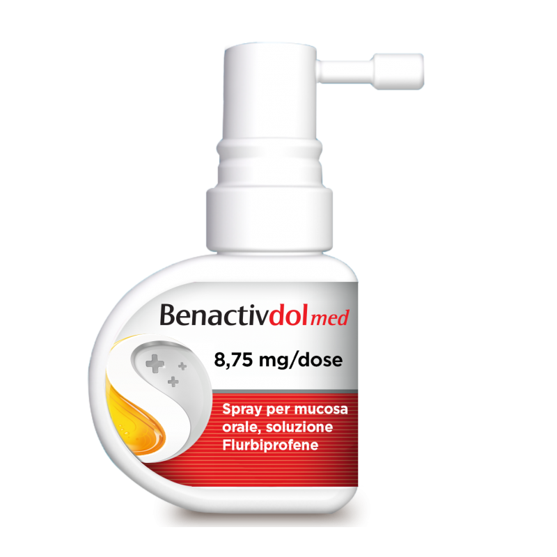 Benactivdolmed Gusto Limone e Miele Spray Per Mucosa Orale 8,75 Mg/Dose 15ml