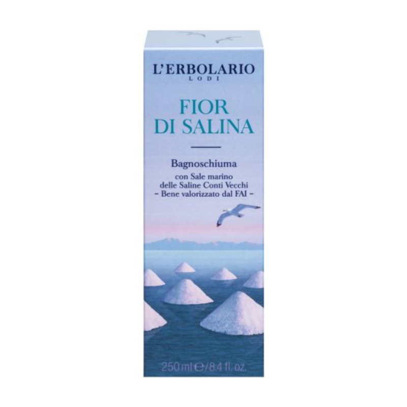 scatola di L'Erbolario Fior Di Salina Bagnoschiuma 250ml scatola di L'Erbolario Fior Di Salina Bagnoschiuma 250ml
