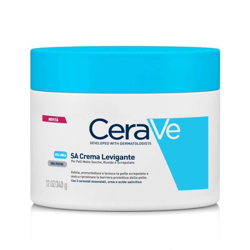 barattolo di CeraVe SA Crema Levigante 10% Urea Pelli Molto Secche, Ruvide e Screpolate Flacone 340g barattolo di CeraVe SA Crema Levigante 10% Urea Pelli Molto Secche, Ruvide e Screpolate Flacone 340g