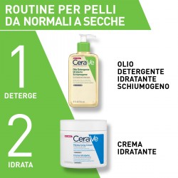 ruotine con CeraVe Olio Detergente Idratante Schiumogeno Flacone 236ml