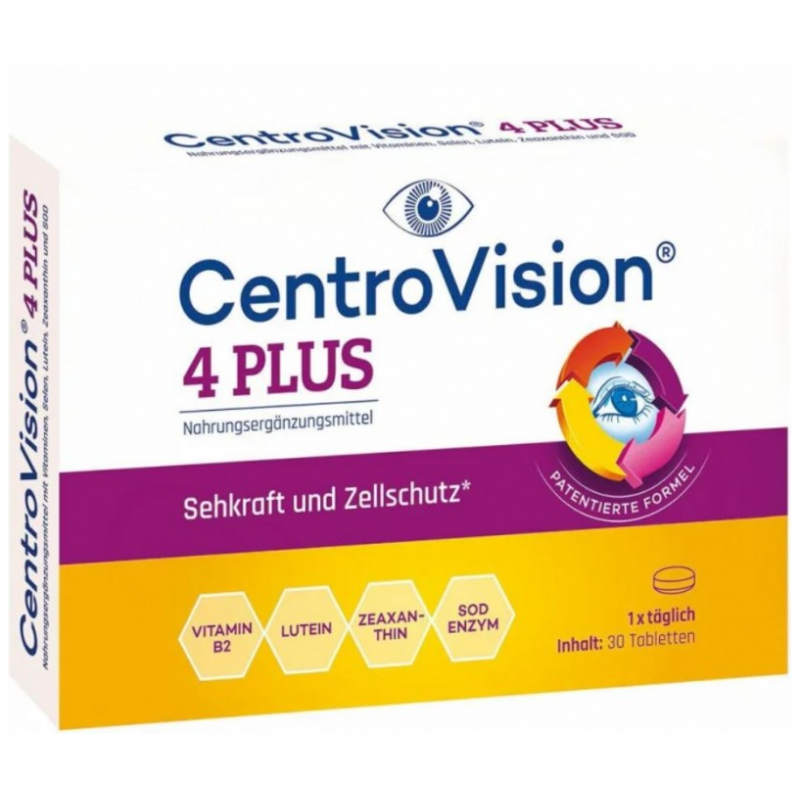 Centrovision 4 Plus Integratore per Retina Occhi 30 Tavolette Singole