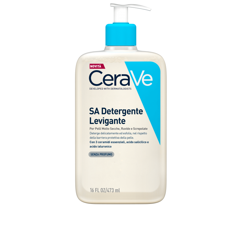 CeraVe SA Detergente Levigante Pelli Secche, Ruvide e Screpolate Flacone 473ml CeraVe SA Detergente Levigante Pelli Secche, Ruvide e Screpolate Flacone 473ml
