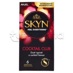 Akuel Skyn Cocktail Club Profilattici Aromatizzati 6 Pezzi