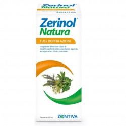 Flacone esterno di Zerinol Natura Tuss Doppia Azione Sciroppo per Tosse Adulti 150ml Flacone esterno di Zerinol Natura Tuss Doppia Azione Sciroppo per Tosse Adulti 150ml