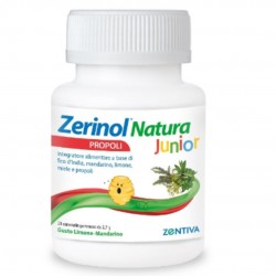 Barattolo di Zerinol Natura Propoli Junior Integratore Gola Gusto Limone e Mandarino 30 Caramelle Gommose Barattolo di Zerinol Natura Propoli Junior Integratore Gola Gusto Limone e Mandarino 30 Caramelle Gommose