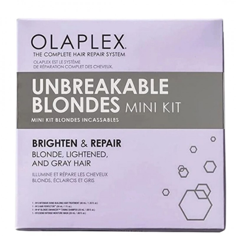 Olaplex Unbreakable Blondes Minis Kit Viaggio Capelli Biondi 4 Pezzi Olaplex Unbreakable Blondes Minis Kit Viaggio Capelli Biondi 4 Pezzi