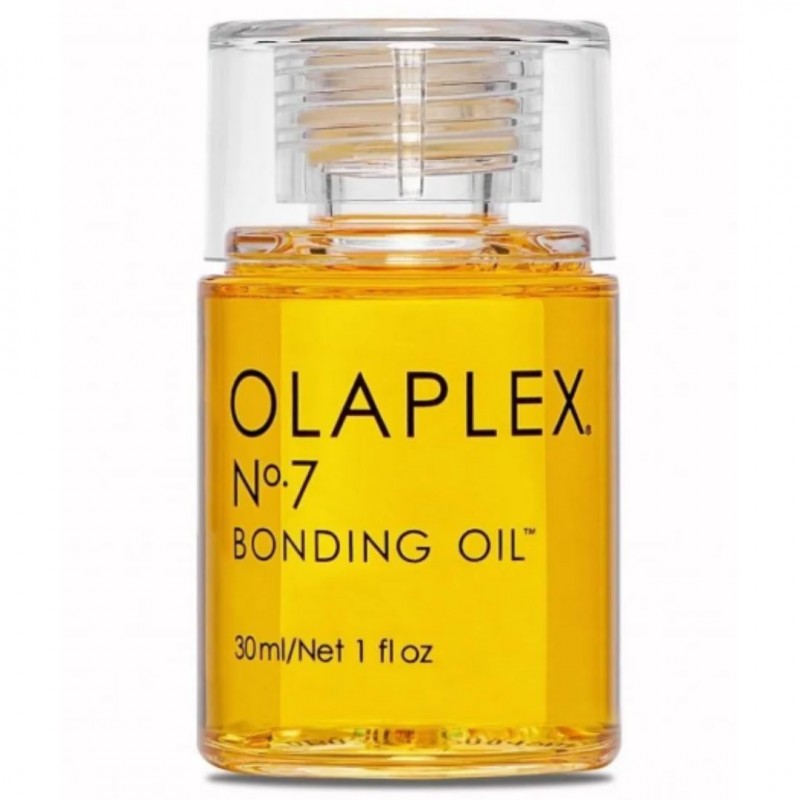Flacone di Olaplex N°7 Bonding Oil Olio Ultra Leggero per Capelli Sfibrati 30ml
