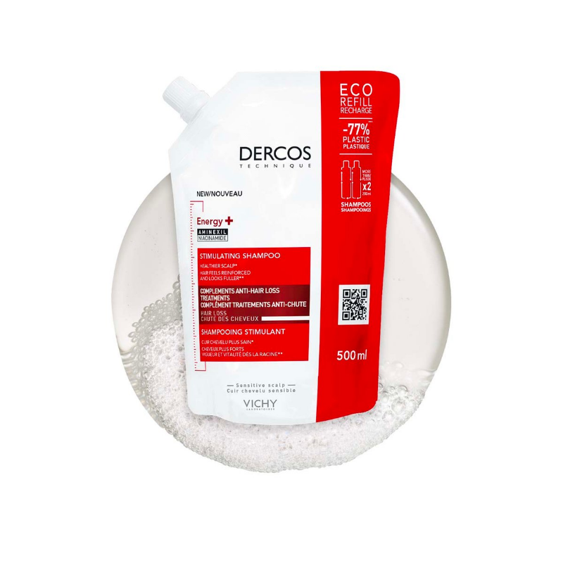 Vichy Dercos Shampoo Energizzante Eco Ricarica 500ml