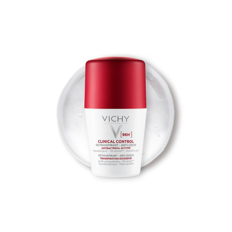 texture Vichy Deodorante Clinical Control Roll-On Antitraspirante 96h 50ml