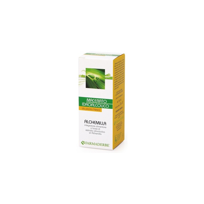 Farmaderbe Alchemilla Macerato Idroalcolico Integratore per Stomaco da 50ml Farmaderbe Alchemilla Macerato Idroalcolico Integratore per Stomaco da 50ml