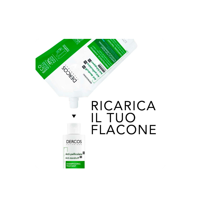 ricarica il tuo flacone con Vichy Dercos Shampoo Antiforfora Eco Ricarica 500ml ricarica il tuo flacone con Vichy Dercos Shampoo Antiforfora Eco Ricarica 500ml
