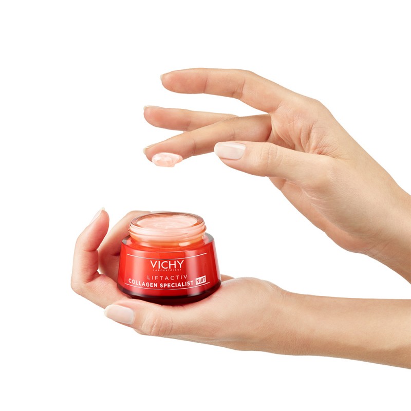 texture Vichy Liftactiv Collagen Specialist Notte Crema Viso Notte Anti-Età 50ml