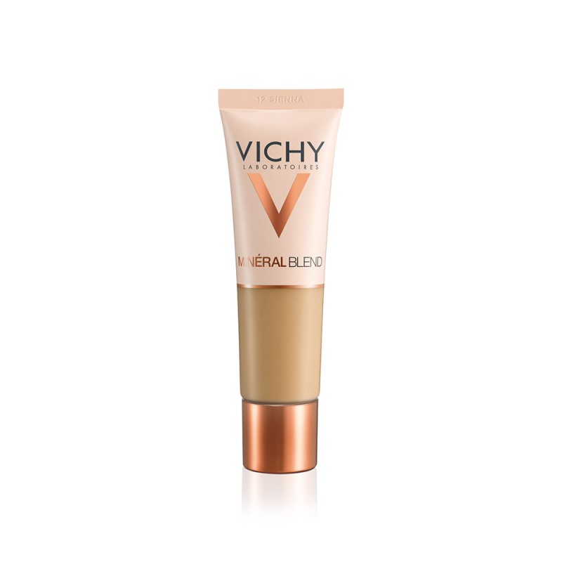 flacone di Vichy Mineral Blend Fondotinta Fluido n.12 30ml