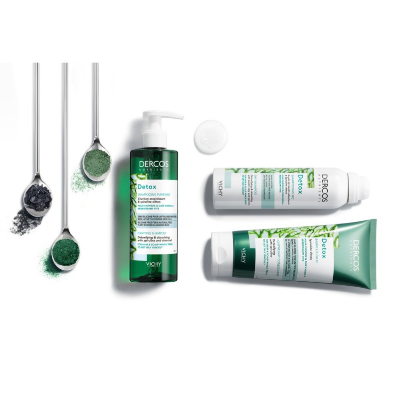 routine con Vichy Dercos Nutrients Shampoo Capelli Detox 250ml