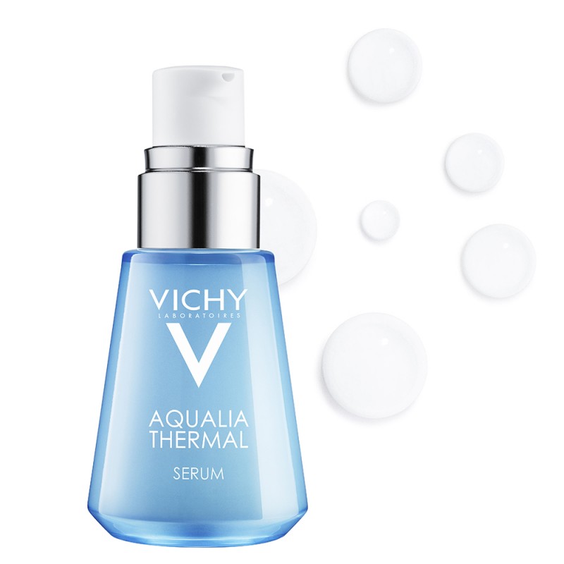 texture e flacone Vichy Aqualia Siero Idratante 30ml