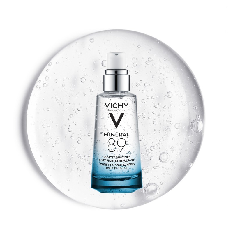 texture del prodotto Vichy Minéral 89 Acqua Termale con Acido Ialuronico 50ml