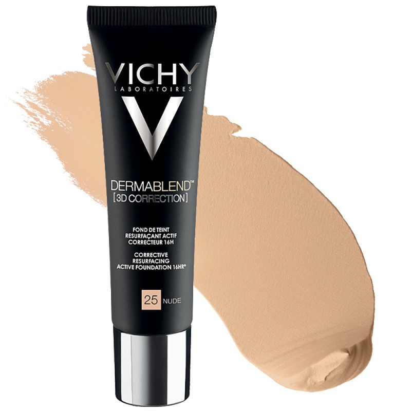 texture Vichy Dermablend 3D Correction N 25 Nude Fondotinta Levigante 30ml