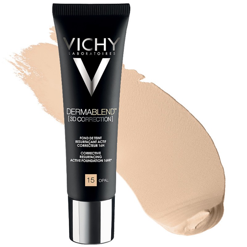 texture Vichy Dermablend 3D Correction N 15 Opal Fondotinta Levigante 30ml