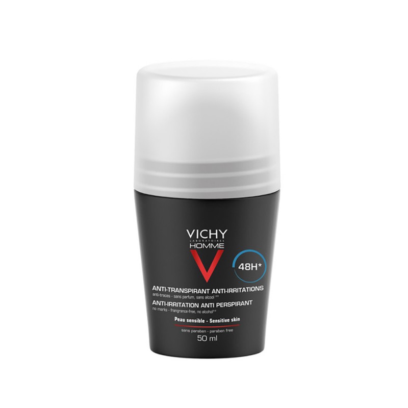 deodorante Vichy Homme Deodorante Roll-On Pelli Sensibili 50 ml
